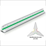 Escalímetro Régua Triangular Plástico 30 Cm N 2 Cis - Fenix
