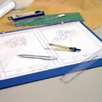 Prancheta Portátil Desenho Técnico Madeira AZUL A3 - Fenix