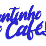 Cantinho do Café Placa Frase Decoração Parede Quadro Azul