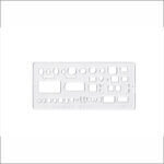 Gabarito de Sanitários mod 7 AM em acrílico - Fenix