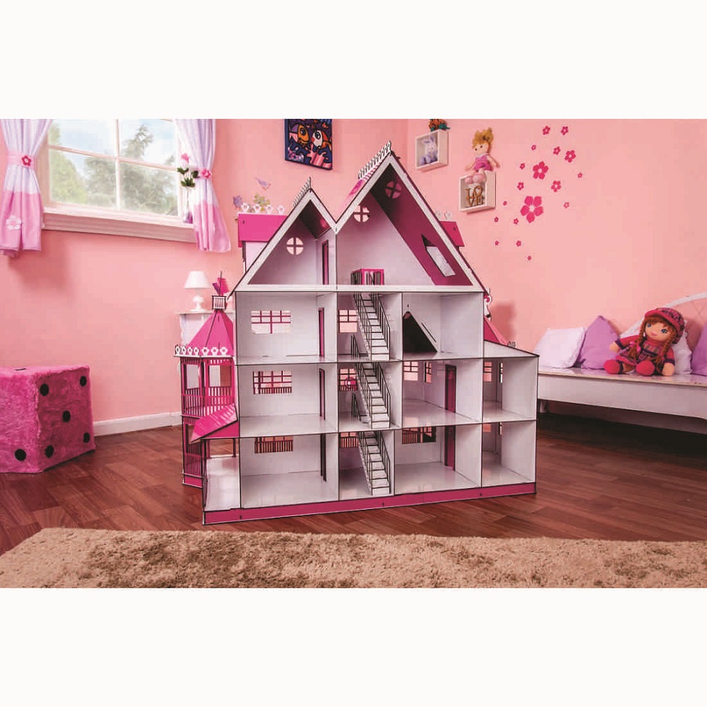 Casa Da Barbie Mansão Dos Sonhos Grande Com Móveis 1,20m