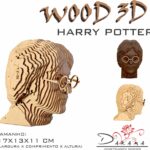 Quebra cabeças 3d harry potter decoração ornamento enfeite
