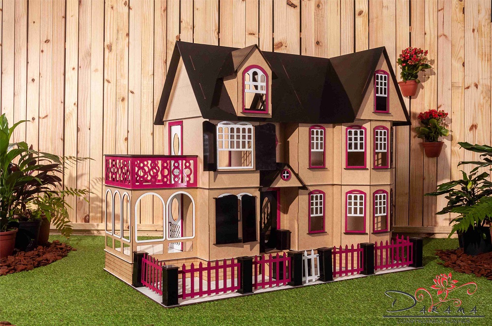 Casa de Bonecas Escala Barbie Modelo Stefannie Eco – Darama – Loja