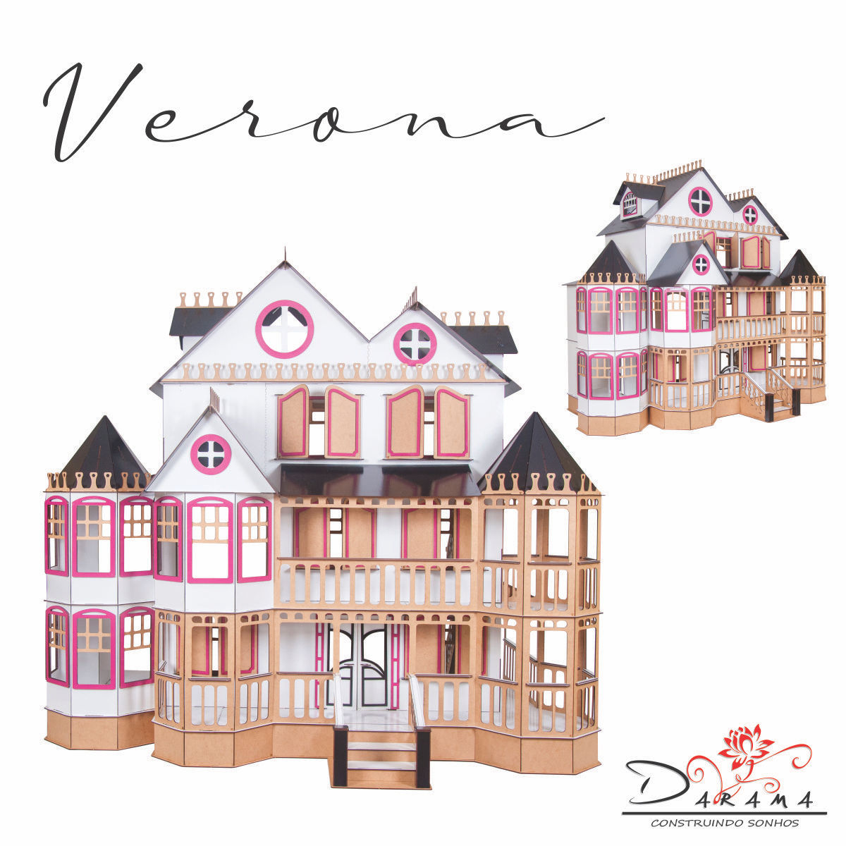 Casa bonecas escala Barbie com garagem Milla Lazuli DARAMA – Loja Darama –  Construindo Sonhos!