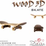 Quebra cabeças 3d skatepeq decoração ornamento enfeite