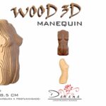 Quebra cabeça 3d manequim fem. decoração ornamento enfeite