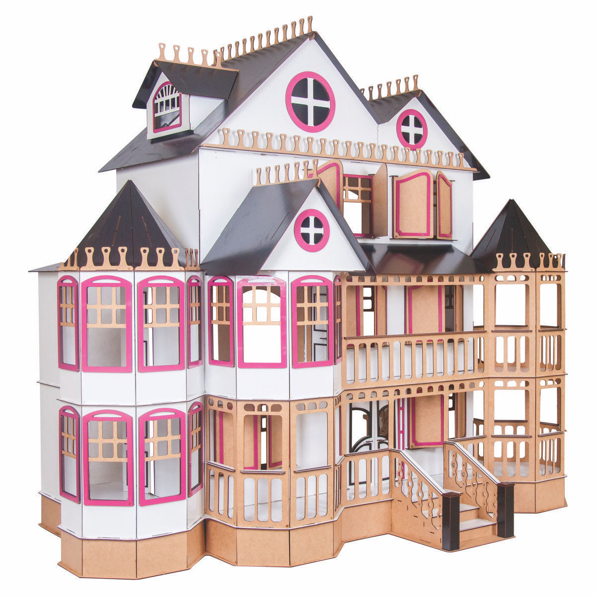 Casa Da Barbie Mansão Dos Sonhos Grande Com Móveis 1,20m