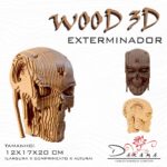 Quebra cabeças 3D EXTERMINADOR Busto MDF NATURAL Darama