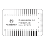 Fissurômetro Gabarito Fissuras Régua F 04 Transp Fenix